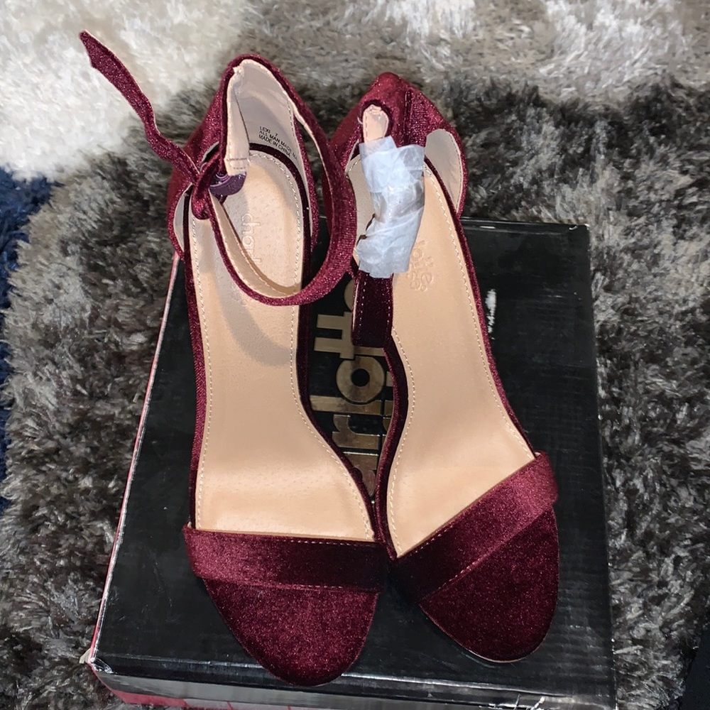 Wine color heels